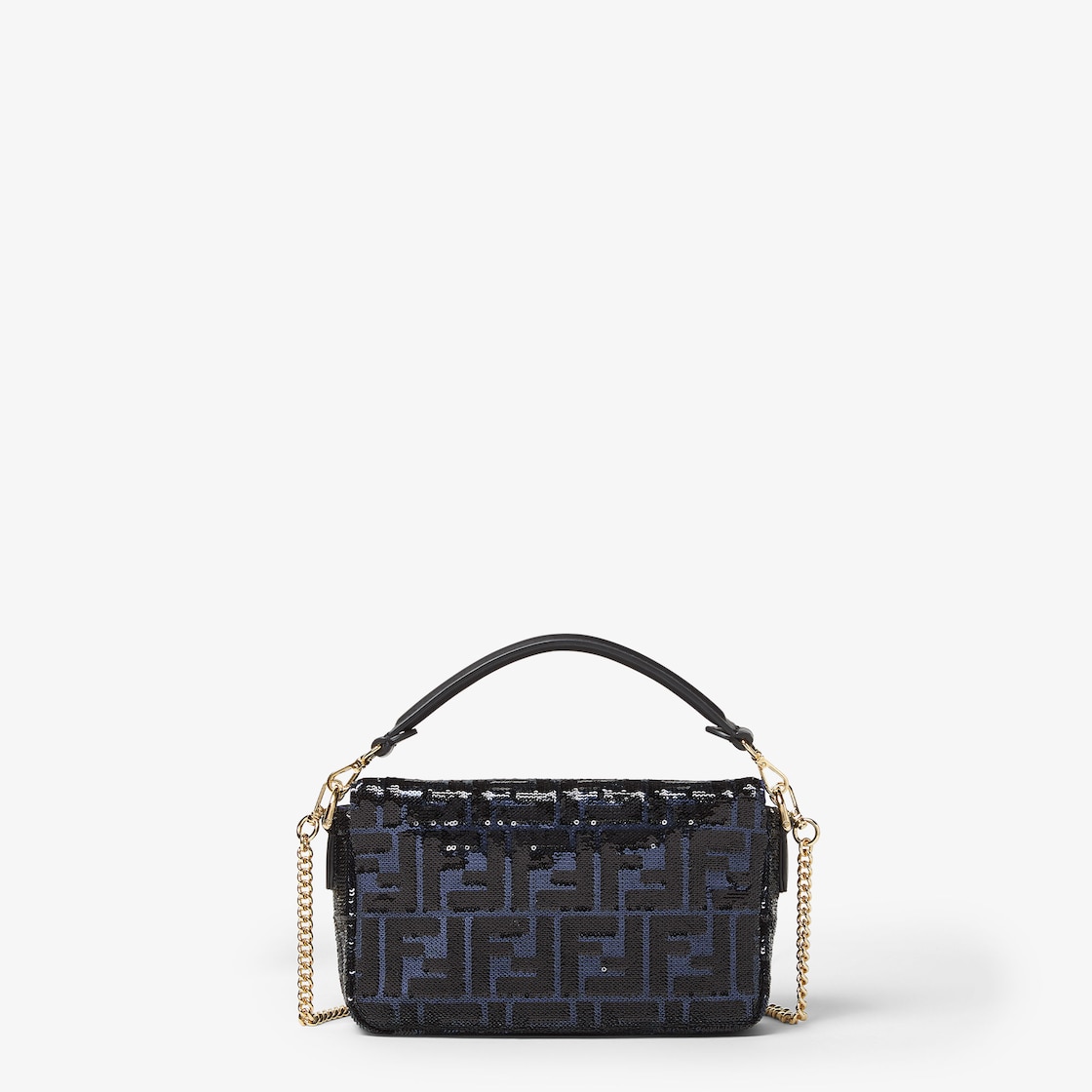 FENDI Baguette® Mini Blue and black FF sequin bag - Image 2